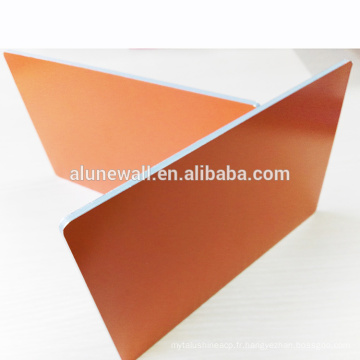 Nano orange 4 * 0.5mm noyau ignifuge panneaux composites en aluminium ACP